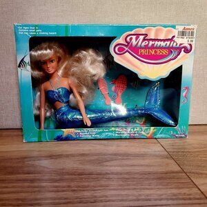 Vintage Toys N' Things Mermaid Princess 12" Doll No. 4206 - New in Box